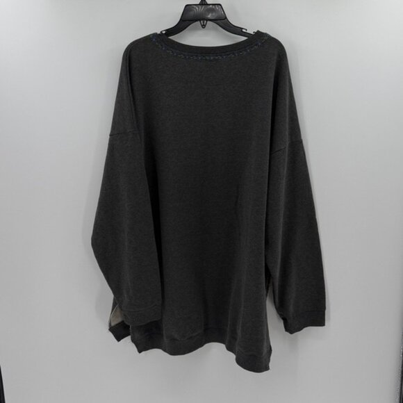 Natural Life Women's Be the Change Split Side Sweatshirt - Gray - L/XL - NWT - Picture 9 of 9